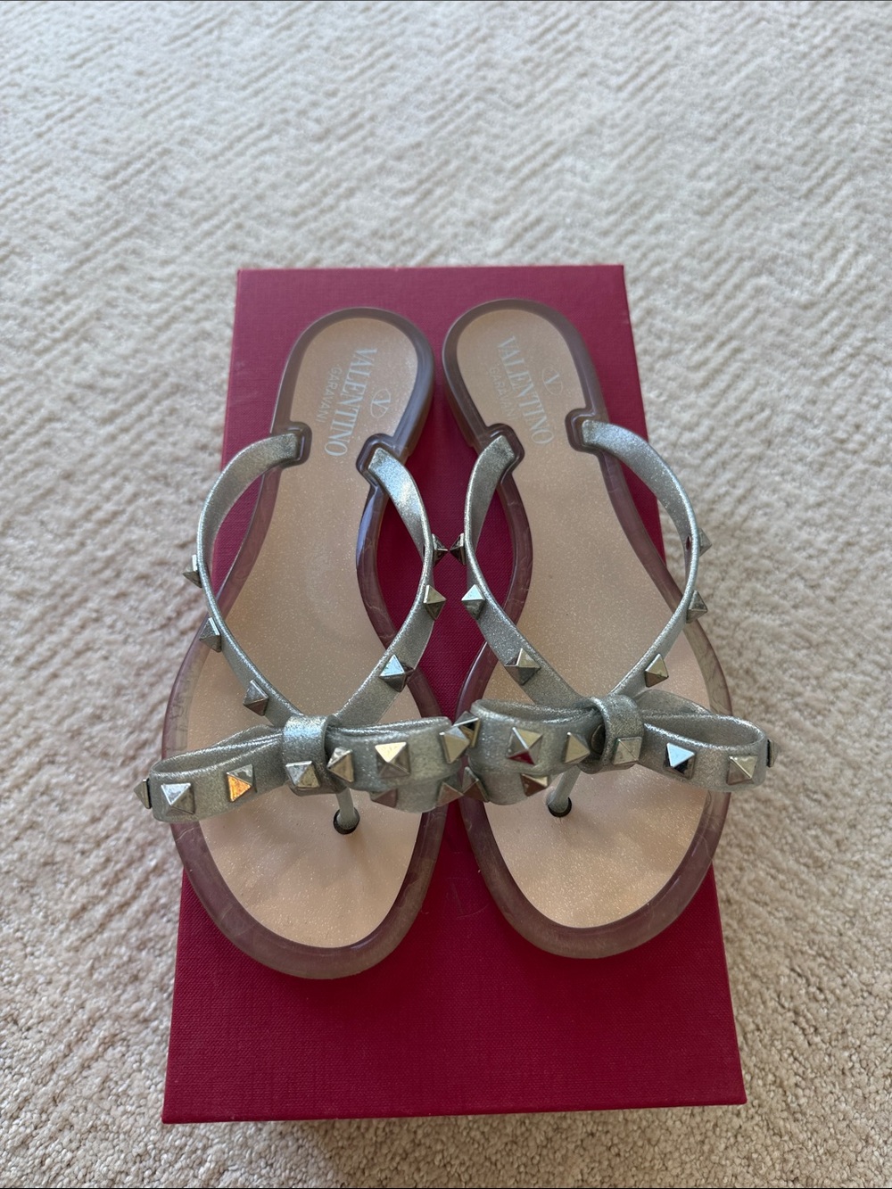 Valentino Silver Sandals - size 36